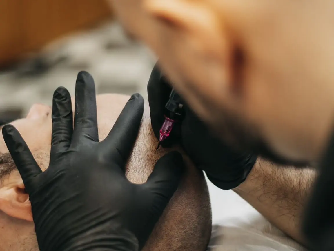 Resnični potek skozi vse faze: posvet, pigmentacija, rezultat.